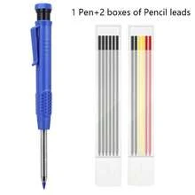 Ensemble de crayons mécaniques de haute qualité pour le travail du bois de 2,8 mm, avec un design à long bec, une écriture fluide, un outil de marquage à trou profond, disponible en plusieurs styles. Cet outil multifonctionnel convient aux ingénieurs pour effectuer le marquage de trous profonds et le dessin technique, ainsi que pour un usage DIY et de bureau. - Multicolore - Voir 20