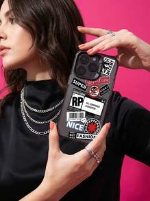 1个时尚标语拼接印花防震手机保护壳，兼容 11 12 13 14 11Pro Max 12Pro Max 13Pro Max 14Pro Max XR 15 15PRO 15PROMAX，Galaxy A05/A15/A25/A35/A53/A54/A55/S23/S24，防水防摔防刮。 - 彩色 - 查看 2