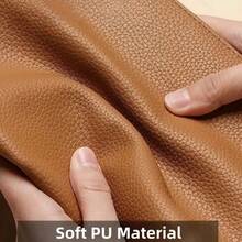Bolsa Organizadora de Herramientas de Peluquería de Cuero PU, Bolsa de Almacenamiento para Plancha y Rizador de Cabello, Secador de Pelo para Uso en Casa y Salón - Beis - Ver 4