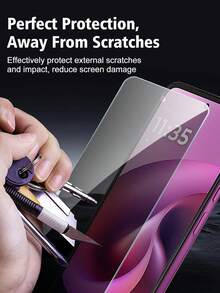 Bộ 3 miếng dán màn hình điện thoại Android chống sốc, kính cường lực bảo mật, chống nhìn trộm, độ cứng cao, chống bám vân tay, chống trầy xước, dễ dàng lắp đặt, tương thích với ốp lưng điện thoại Android, quà tặng Ngày của Mẹ. - màu đen - Xem 5