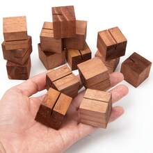 10 chiếc giá đỡ thẻ hình khối bằng gỗ - Giá trưng bày đa năng dùng để đựng ảnh, ghi chú và đồ thủ công mỹ nghệ. - Nhiều màu - Xem 2