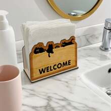 Wooden Tissue Box Holder, Suitable For Decoration In Restaurants, Bars, Hotels, Home Kitchen Countertops - E - View 6
