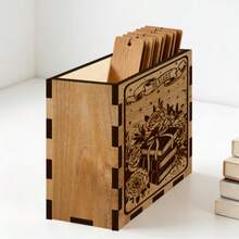 1 cái chặn sách kiêm hộp đựng đồ bằng gỗ - Chủ đề sách nhiều màu sắc, phù hợp với giá sách, quà tặng ngày lễ cho người yêu sách. - Lạc đà - Xem 3