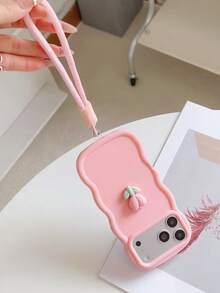 2026 最新郁金香马卡龙设计 DIY 手机壳，硅胶防震保护套，适用于三星 Galaxy S26、S25、S24、S24+、S24 Ultra、S24 FE、S20、S21、S22、S23 以及 11、12、13、14、15、16、17 Pro Max - 粉色 - 查看 4