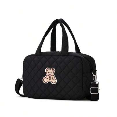 1pc INS Mommy Bag, Small Handheld Shoulder Crossbody Maternity Bag, Fashionable Embroidered Diaper Bag, Suitable For All Seasons
