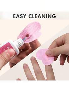2000/1000/200 miếng khăn lau móng tay - Miếng tẩy sơn móng tay chuyên nghiệp không xơ, khăn lau gel UV, dụng cụ làm sạch móng không mùi (hình trái tim) - Hồng - Xem 6