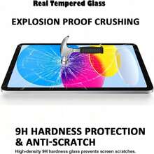 1pc Tempered Glass Screen Protector - High Definition, High Transparency, Anti-Scratch, Anti-Drop, Full Screen Coverage, Strong Anti-Fingerprint, Sensitive Touch, Compatible With IPad (10th Gen) / 11 1A16 (2025) / Air 11-Inch (2026) / 12 11-Inch (2026) - 1pack - View 3
