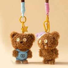 Miniso 1pc Bob & Tim Series Tim Pendant, Cute Cartoon Pattern, Lightweight Fashionable Versatile, Suitable For Daily Wear And Decoration, Perfect Gift For Students, Office Workers And Friends - Multicolor - View 3