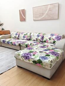 1 pezzo Copri cuscino rimovibile ed elastico con stampa stagionale, adatto per divani di soggiorno, camera da letto, ufficio, protezione del divano, decorazione per la casa - Multicolore - Visualizzare 4