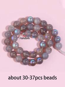 6/8/10mm Natural Stone Beads, Purple Stone, Spodumene, Tiger Eye Agate, Elegant Round Loose Beads, Energy Stone, Suitable For Prayer Beads, Yoga, Jewelry Making Accessories - Multicolor - View 15