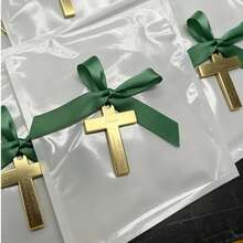 Personalized Acrylic Mirror Cross Tags: Baptism, Naming Ceremony, First Communion, Wedding Favor, Quinceañera, Party Favor, Christening Favor, Eid Al-Fitr Gift, Customized Tags - Multicolor - View 33