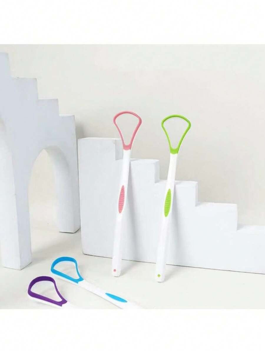 1 Bộ (Xanh dương + Đen + Hồng + Xanh lá cây) Dụng cụ làm sạch lưỡi cầm tay dành cho người lớn, nhẹ nhàng làm sạch mảng bám trên lưỡi cho hơi thở thơm mát, nhỏ gọn và dễ dàng mang theo trong túi quần hoặc túi xách. - Nhiều màu - Xem 1