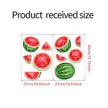 1set Watermelon Wall Stickers, Self-Adhesive Paper, Suitable For Home Decoration, Room Decoration, Kitchen Decoration, PVC Waterproof Material, Removable - Self-adhesive - View 8