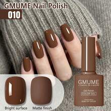 GMUME 7色套装 001 002 003 004 006 007 010 专业UV/LED可卸甲油胶套装，裸色系、大地色系、摩卡色、咖啡色、棕色、奶茶色系，秋冬系列，简约风格，适合办公室通勤、感恩节等场合，打造专业美甲造型。7.5毫升/0.26液盎司，正装，包含底胶和封层。无异味，纯素配方，不易脱落，快干。 - 紫紅色 - 查看 9