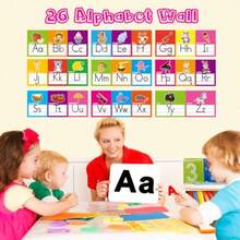 Alphabet Line Bulletin Board Set ABC Number 0-20 Wall Decorations For Pre-School Kindergarten Elementary Classroom Nursery Homeschool - 14L x 6W - 查看 2