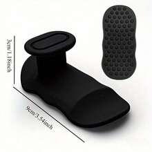 Silicone Finger Strength Trainer Set - Ergonomic Design For Comfortable Grip, Portable Muscle Training Fitness Equipment - Black - View 4
