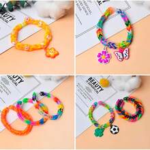 Colorful Rubber Band Bracelet Making Kit, DIY Craft Set With Storage Box, Loom Bands, Hooks, S-Clips, Charms, Tassels And Accessories For Jewelry Making And Personalized Creations - Rubber Band Braiding Kit - View 4