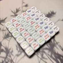 6颗/20颗/30颗趣味饮酒游戏骰子，非常适合酒吧、团队建设、朋友聚会、情侣派对，活跃气氛 - 彩色 - 查看 6