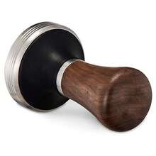 Walnut Handle Coffee Tamper 51mm, Espresso Hand Tamper 51mm,304 Stainless Steel Espresso Coffee Tamper With Mat - Multicolor - View 5