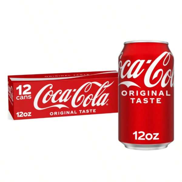 Coca-Cola Classic Soda Pop Fridge Pack Cans, 12 Fl Oz, 12-Pack Refreshing Soft Drink