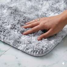 3-Piece Set Of High Pile Bath Mat. - 淺灰色 - 查看 3