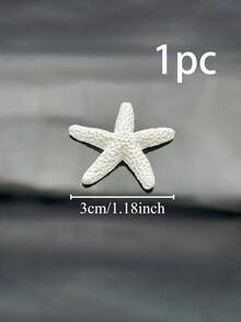 1/10/20個白色樹脂海星裝飾品，適合海洋主題手工藝，尺寸1.18英吋，適用於婚禮、節日、手工藝品、家居裝飾和配件，最適合生日派對、熱帶海灘派對 - 海星 - 查看 11