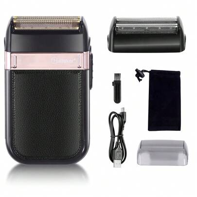 1pc Men's Electric Shaver, Reciprocating Cordless Razor, Portable Whitening, Waterproof, Smart USB Rechargeable Shaving Machine