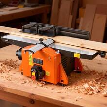 Spiral Benchtop Jointer, 8 Inch, 2 HP 8500 RPM Bench Top Wood Jointer, With 18-Blade Spiral Cutterhead, Extendable Cast Aluminum Table, Up To 1/8 In Depth, Adjustable Fence, For Woodworking DIY - 8 Inches, Spiral Blade - View 9