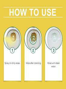 JUE FISH Limpador de Ácido Oxálico, Limpador de Vaso Sanitário, Removedor de Manchas, Perfumado, Limpeza e Polimento. Adequado para Limpeza de Vaso Sanitário, Remoção de Manchas, Remoção de Manchas de Urina e Higiene Diária. Acessórios de Banheiro - Líquido - Visão 2