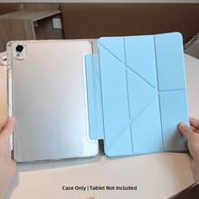 Tương thích với ốp bảo vệ máy tính bảng MatePad 11.5S, có khe cắm bút, mặt lưng acrylic trong suốt cao cấp, có thể tùy chỉnh, chức năng ngủ/thức thông minh, chân đế gập đa năng hình chữ Y, tương thích với ốp bảo vệ máy tính bảng MatePad 11.5/MatePad SE 11 inch, ốp MatePad, ốp bảo vệ máy tính bảng Pad 2 11"/ Pad SE 11 inch, ốp A16, tương thích với ốp bảo vệ máy tính bảng iPad thế hệ thứ 11, tương thích với ốp bảo vệ iPad Air thế hệ thứ 11, tương thích với ốp bảo vệ máy tính bảng iPad thế hệ thứ 9 10.2", thế hệ thứ 8 10.2", thế hệ thứ 10. - Trắng Băng Xanh - Xem 8