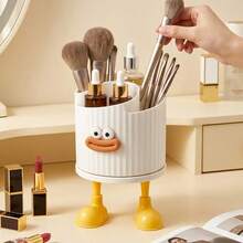 360° Rotating DIY Adhesive Storage Box, Creative Decor Organizer For Desk, Makeup, Stationery, Suitable For Home, Dorm, Office - Multicolor - View 2