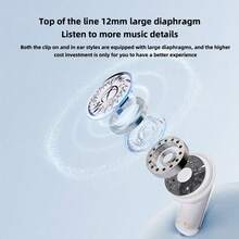 2026新款真無線入耳式夾耳式TWS情侶時尚雙藍牙6.0耳機 TWS EARPODS Mini情侶耳機 音樂遊戲耳機 兼容Android運動智能耳機 萬聖節禮物 - 查看 6