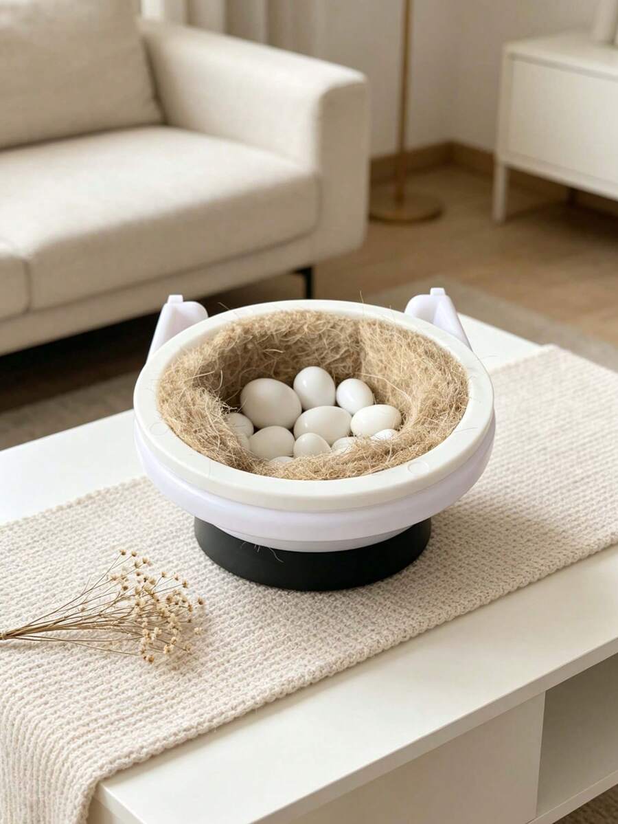 3pcs/Set Hand-Woven Brown Cane Toad Wreath Bird House Featuring A Durable Bracket, Material Pad, And Hanging Design For Bird Shelter And Comfort, For Breeding & Decoration, Outdoor Balcony Sparrow Nest, Bird Cage Available In Different Sizes