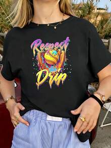 Women T-Shirts - Black - View 1