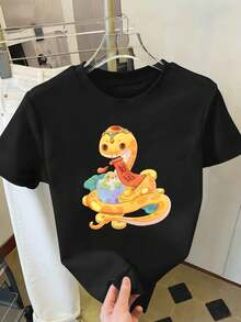 Women T-Shirts - Black - View 2