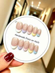 10 Móng Tay Giả Mắt Mèo Thủ Công, Có Thể Tái Sử Dụng - Kiểu Macaron Pháp, Kèm Bộ Dụng Cụ, Hoàn Hảo Cho Kỳ Nghỉ Biển, Đám Cưới, Tiệc Hè | Món Đồ Không Thể Thiếu Mùa Hè - Follow Your Heart - Xem 4