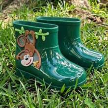 Children's Rain Boots For Boys And Girls, Lightweight And Comfortable, Solami Brand. - Green Monkey - View 1
