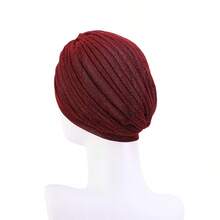 1条涤纶和牛奶丝混纺金属箔西瓜印花头巾，波西米亚风格，适合派对、婚礼、度假、约会等各种场合，四季皆宜。 - 1件 - 查看 4