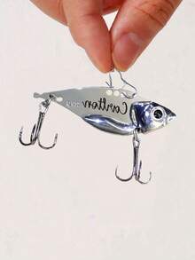 1 pezzo/5 pezzi Esca da pesca VIB personalizzabile con incisione laser, esca vibrante in metallo, regalo da pesca personalizzato per coppia/padre, amo con incisione di nome/data/messaggio, materiale in acciaio inossidabile, testo inciso al laser, placcato oro e argento, include 3 ami, adatto per appassionati di pesca, padri, mariti, fidanzati, acquirenti di regali, pesca con esche, pesca in acqua dolce e salata, pesca all'aperto, regalo per la festa del papà, regalo di compleanno, ricordo di anniversario, San Valentino, collezionabili da pesca - Multicolore - Visualizzare 11