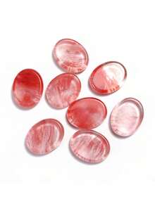 2/4 piezas Discos de masaje de piedra roja, herramienta para el cuidado de los ojos, máscara de ojos para masaje frío/caliente, adecuada para el hogar, la oficina, el ocio, al aire libre, los viajes, portátil - Multicolor - Ver 9