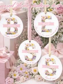 100 buah Label Gantung Bulat dengan Logo Kustom, Label Hadiah Pernikahan Kustom, Kartu Ucapan Terima Kasih yang Dipersonalisasi, Cocok untuk Pernikahan, Ulang Tahun, dan Acara Bridal Shower - Label Gantung Kertas - MultiWarna - View 1