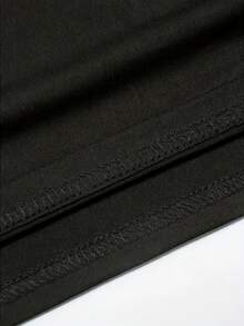 TopsLIMITED EDITION Letter Slogan Print T-Shirt - Casual Round Neck Short Sleeve, Machine Washablesommer - Black - View 4