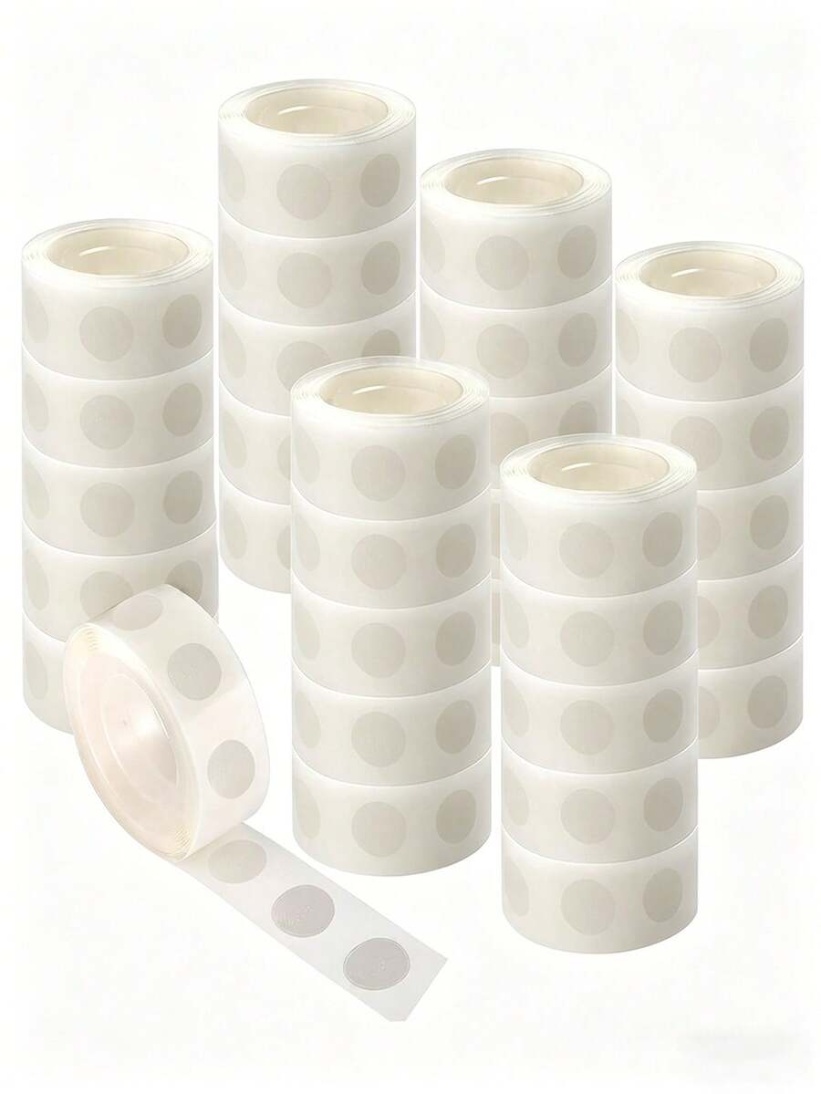 双面胶点，透明气球胶点，可移除胶点，气球工艺胶点，圣诞派对礼物 - 彩色 - 查看 1