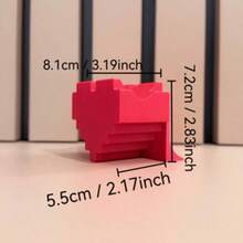 1pc Creative Heart-Shaped Game Controller Display Stand - Stable Base To Prevent Dropping, Pixel Art Style Desktop Organizer Decor, Suitable For Modern Gaming Space, Desktop Game Display Holder, Ideal Accessory For Gamers (Stand Only) - 1PC - View 6
