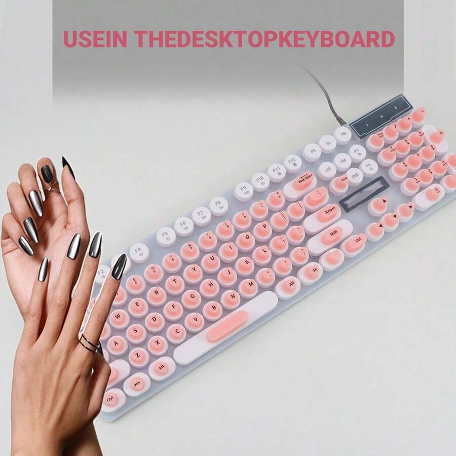 键盘键帽增高贴纸,长指甲打字辅助工具,美甲专用键帽垫,游戏办公两用增高键帽 - 查看 1