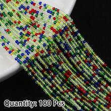 180 hạt thủy tinh mài giác, nguyên liệu tự làm trang sức cho vòng tay, vòng cổ, phụ kiện đội đầu, bông tai. - Tự làm đồ trang sức bằng hạt thủy tinh - Xem 16