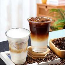 Bộ 10/15/20 cốc dùng cho đồ uống lạnh mùa hè, cốc cà phê, cốc trà sữa, cốc tráng miệng có nắp đậy, nắp giấy chống rò rỉ và ống hút. - trong suốt - Xem 4