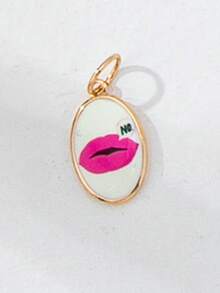 Bộ 1 mặt dây chuyền tráng men chủ đề kỳ nghỉ hè, phụ kiện trang sức có thể thay đổi bao gồm hình cây cọ, hoa anh đào và nhiều họa tiết khác, thích hợp để đeo nhiều lớp vòng cổ. - Nhiều màu - Xem 7