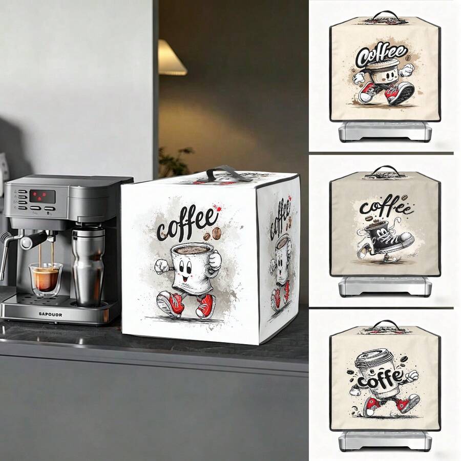 1 件家用咖啡机防尘罩，防尘防晒，带提手，便携易清洁，盒装防尘罩，保护套 - 全覆蓋的 - 查看 1