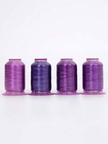 Set de 4 piezas con 550 yardas de surtido de hilos de bordado en caja de almacenamiento, hilos de poliéster multicolor adecuados para máquinas de coser, punto de cruz, costura y manualidades, gran regalo - multicolor - Ver 14